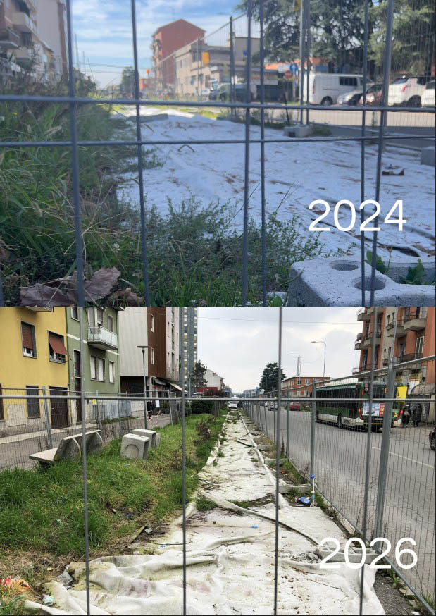 Metrotranvia foto confronto 2024 2026 2